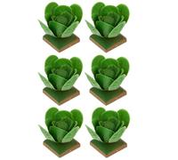Gatuida 6Pcs Cabbage Models for Realistic Veg Adornments for DIY Sand Table Decor Educational Play Food for Imaginative Role Play Home Garden Office