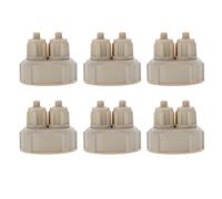 Gatuida 6pcs Carbon Dioxide DIY Reactor Bottle Caps for Aquarium Co2 Setup, Quick Screw Caps Made of Abs Engineering Plastic, Sealed and Easy to Use for DIY Co2 System