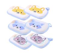 Gatuida 6pcs Cartoon Bath Gloves Boys and Girls Rubbing Towels Exfoliating Mitts Bathing Supplies for Showering