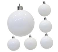 Gatuida 6pcs Christmas Decoration Balls Plastic Xmas Tree Hanging Ornaments for Holiday Party Indoor Outdoor Use Festive Baubles for Wedding Engagement Anniversary Decor