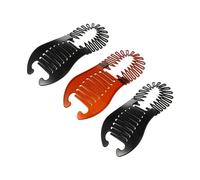 Gatuida 6pcs Classic Female Hair Clamps Banana Hair Combs Flexible Ponytail Holder Clips for Fine Styling