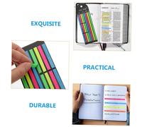 Gatuida 6Pcs Colorful Highlighter Tape Reading Strips for Books Long and Short Page Markers Sticky Tabs for Focus and Annotation Bright Neon Colors for Students and Teachers with Dyslexia