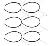 Gatuida 6Pcs DIY Headbands with Teeth Non Slip Plastic Hair Bands for Women Lightweight and Comfortable Headband Making Supplies for Creating Unique Hairstyles
