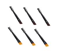 Gatuida 6pcs Double-headed Eyebrow Brush and Eyelash Grooming Tool Set Mini Short Handle Eyebrow Comb for Shaping and Blending for Makeup Artists and Daily Use