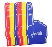 Gatuida 6pcs EVA Foam Cheerleading Fingers Lightweight Hand Props for Sports Events Party Noisemakers Team Spirit Accessories for Concerts Festivals and Celebrations