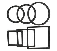 Gatuida 6pcs Fish Feeding Rings Floating Plant Isolation Circles for Aquarium Tank 3 Square 3 round Floating Fish Tank Plant Rings Suitable for Betta Goldfish