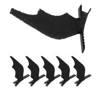 Gatuida 6pcs Hair Clips Devil Wing Barrettes Small Hairpin Halloween | Black Non Woven, Cute Ergonomic Fit, Easy to Wear for Halloween Season