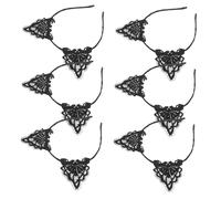 Gatuida 6pcs Hollow Cat Ear Headband Fancy Dress Cat Hairband Kitten Hair Band Metal Black