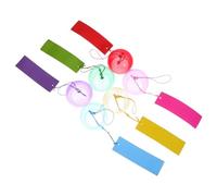 Gatuida 6pcs Japanese Wind Chime Colored Glass Hanging Bells for Garden Balcony Patio Window Decorations with Authentic Summer Aesthetic and Soothing Melodic Tones