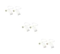 Gatuida 6pcs Laptop Usb Sound Adapter External Sound Card for Noise Independent Microphone Support Headphone Output No Driver Material Safe