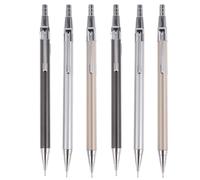 Gatuida 6Pcs Mechanical Pencil Leads Break Resistant Core Refills for School Office Writing Drawing Supplies Smooth Smudge-resistant Students Propelling Pencil Replacement Random Color