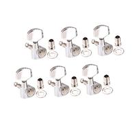 Gatuida 6pcs Metal Guitar Tuning Pegs Acoustic Guitar String Tuners Lightweight Small Accessories for Professional and Personal Use