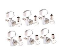 Gatuida 6Pcs Metal Guitar Tuning Pegs Guitar Pegs for Beginners Durable Practical Instrument Accessories for Improved Sound and Easy Installation