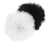 Gatuida 6pcs Microphone Furry Cover Outdoor Windscreen Muff for Lapel Microphones Reduces Wind Noise Washable and Reusable Black White Each