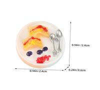 Gatuida 6Pcs Miniature Decor for Dollhouse Realistic Food Model Stylish Kitchen Accessories for Miniature Play for Home Aesthetic and Photography