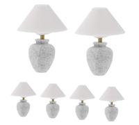 Gatuida 6pcs Miniature Desk Lamp for Dollhouse Furniture Accessories Tiny Bedside Lamps Crafted From Plastic Realistic Detailed Design for DIY Micro Landscape Decoration