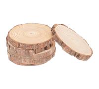 Gatuida 6Pcs Natural Pine Wood Circles for Crafts, Unpainted Round Wood Slices 14-15Cm with 1.5Cm Thickness, DIY Wooden Coasters and Home Decoration Accessories for ’ Creative Painting