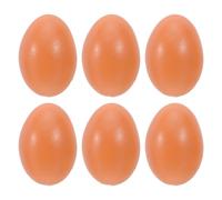 Gatuida 6pcs Plastic Eggs for Crafts - DIY Unfinished Easter Eggs for Painting Decorating Easter Party Decor Craft Supplies & DIY Home Projects Khaki