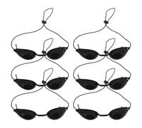 Gatuida 6pcs Plastic Eye Goggles Protection for Laser Facial Ipl Opt Tanning Sunbathing Salons Supplies Reusable