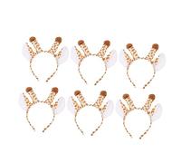 Gatuida 6Pcs Plush Animal Headbands for Cosplay Headdresses Cute Cartoon Hair for Birthday Parties Halloween and Costume Events