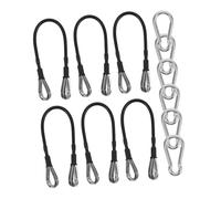 Gatuida 6pcs Portable Resistance Cable Attachments Durable Stainless Steel Wire for Gym Equipment Quick Setup for Strength Training and Home Workouts for Cable Machines and Pulley Systems