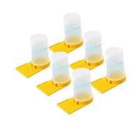 Gatuida 6pcs Professional Bee Feeder Hive Beekeeping Water Bottle Sugar Water Dispenser