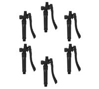 Gatuida 6pcs Pump Sprayer Replacement Trigger Handle, Pp, Black | Threaded Interface, Large Grip, Lever Mechanics, for Spray Wands and Pump Sprayers in Garden or Farm Use