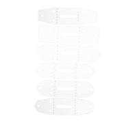 Gatuida 6pcs PVC Belt Buckle Templates DIY Leather Crafting Positioning Rulers for Precise Handmade Belt Punching and Sewing Notions