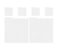 Gatuida 6pcs Record Dividers Bookend Separators White Pp Material Sleek Modern Design Flexible and Resist Deformation for Home Library Shelf Organization