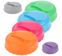 Gatuida 6pcs Reusable Silicone Can Protector Caps Leak Sealing Lids for Soda Beer Beverage Cans Food Grade Covers for Freshness and Spill Prevention