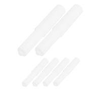 Gatuida 6pcs Roller Carton Core Rotating Shaft Toilet Paper Holder Rod Replacement Bathroom Toilet Paper Spring Loaded Spindle Roller White Plastic