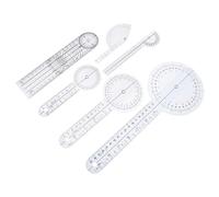Gatuida 6pcs Rotary Goniometer Durable Plastic Medical Ruler for Joint Measurement Range of Motion Assessment Physiotherapy