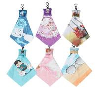 Gatuida 6pcs Screen Cleaning Tools Fiber Cloth Lens Cleaner for Eye Glasses and Mobile Phones, Practical and Lightweight for Use on Tablets, Compact for Backpack Storage