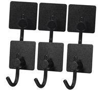 Gatuida 6pcs Self-Adhesive Heavy Duty Stainless Steel Wall Hooks for Bathroom Kitchen Home Rust-Resistant Curved Coat and Towel Hangers Wall Hangers for Organizing Keys and Items