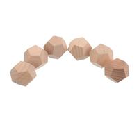 Gatuida 6pcs Sided Craft Blocks for DIY Projects Blank Dice for Creative Graffiti Game Prop Ideas and Party Supplies