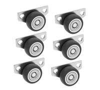 Gatuida 6pcs Silent Side Mount Rollers with Tpr Wheels Gentle Floors Smooth Quiet Movement for Cabinets Wardrobes Furniture Replacement Mini Caster Wheels