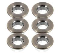 Gatuida 6pcs Sink Overflow Ring: Bathroom Sink Overflow Trim Ring for 23-25mm Hole - Round Basin Cover for Bathroom Kitchen Washbasin Replacement Grey