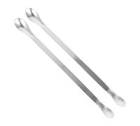 Gatuida 6pcs Stainless Steel Double- Sampling Spoons for Accurate Measurement Laboratory Medicine and Kitchen Use Ergonomic Design Easy to Clean Resistant
