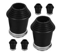 Gatuida 6pcs Threaded Rubber Feet for Bass Drum Stability Drum Leg Pads Floor Tom Legs Support Musical Instrument Accessories Noise Reduction Drumming Accessories