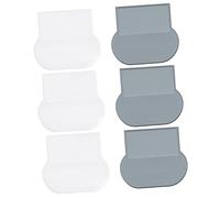Gatuida 6pcs Toilet Lid Lifters Handle for Bathroom Hygiene Easy to Install Toilet Seat Covers Lifter Contact Tool for Homes Offices Public Restrooms White and Grey