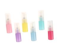 Gatuida 6pcs Travel Refillable Bottles for Lotion Serum Shampoo Portable Airtight Dispenser Jars with Plastic Caps Lightweight Pocket Friendly Containers for Skincare and Essential Oils