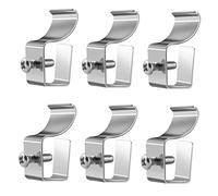 Gatuida 6pcs Vinyl Siding Hooks Heavy Duty Steel Outdoor Camera Hangers No Drill Wall Mount Clips for Wireless Security Cameras Compatible with Ring and Blink Models