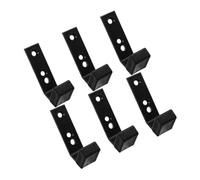 Gatuida 6Pcs Wall Mounted Barbell Rack Weight Bar Holder Fitness Equipment Storage Material Space-saving Bumper Plate Organizer for Home Gym