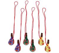Gatuida 6pcs Water Warbler Whistle, Colorful Bird Call Whistles, Purple Clay Water Bird Musical Instruments, Novelty Animal Caller for Party Classroom Prizes