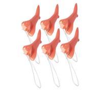 Gatuida 6pcs Witch Nose Vinyl Halloween Costume Accessories Lightweight Soft Cosplay Props for Party Tricks Role-playing and Festive Decorations