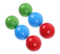 Gatuida 6Pcs Wooden Bocce Balls Outdoor Grass for Compact Safe Schima Material for Backyard Games and Social Skills Development