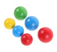 Gatuida 6pcs Wooden Croquet Balls Set for Outdoor Lawn Game Accessories Quick Assembly Team Building