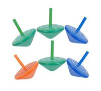 Gatuida 6Pcs Wooden Tops Educational Spinning Tops for Safe Wooden Material Enhances Coordination Creativity Fun Party Favors for Boys