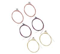 Gatuida 6sets Steel String Set for Acoustic Guitar Folk Music Metal Replacement Strings Maintenance Tools for Guitar Assembly