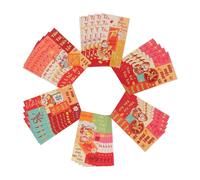 Gatuida 72pcs Lunar Year Red Envelopes with God of Wealth Motif and Reusable Hong Bao for Vietnamese Spring Festival Wedding Party Asian Lucky Money Packets